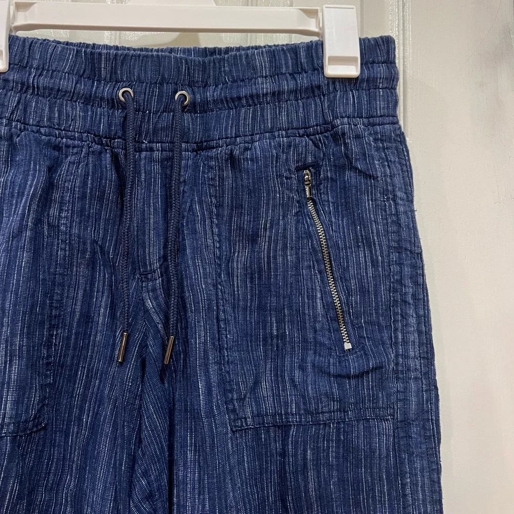 Athleta Blue Wide Leg Pants - Picture 7 of 9